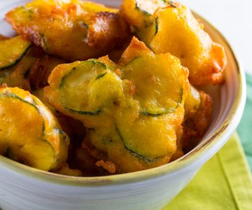 Zucchini and pecorino cheese clouds