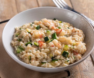 Shrimp and Zucchini Risotto