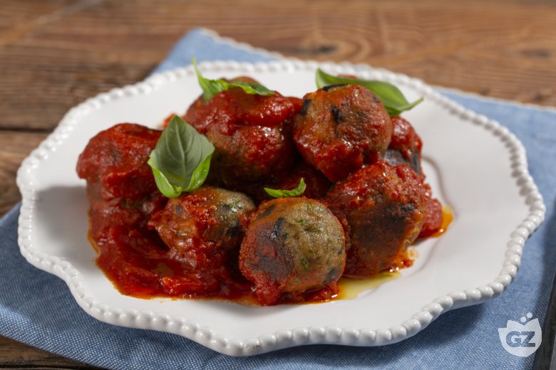 Eggplant Balls in Tomato Sauce