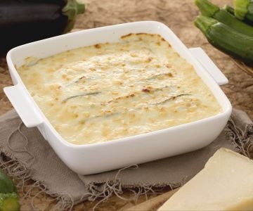 White Parmigiana with Vegetables and Parmesan