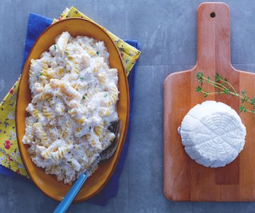 Pasta and ricotta