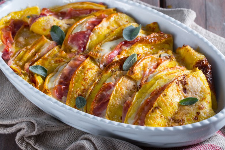 Ham and Cheese Savory Crepes