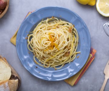 Spaghetti with Bottarga and Breadcrumbs