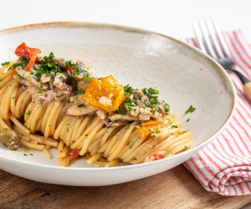 Low-Cost Fish Pasta