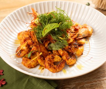 Marinated Shrimp on the Plancha