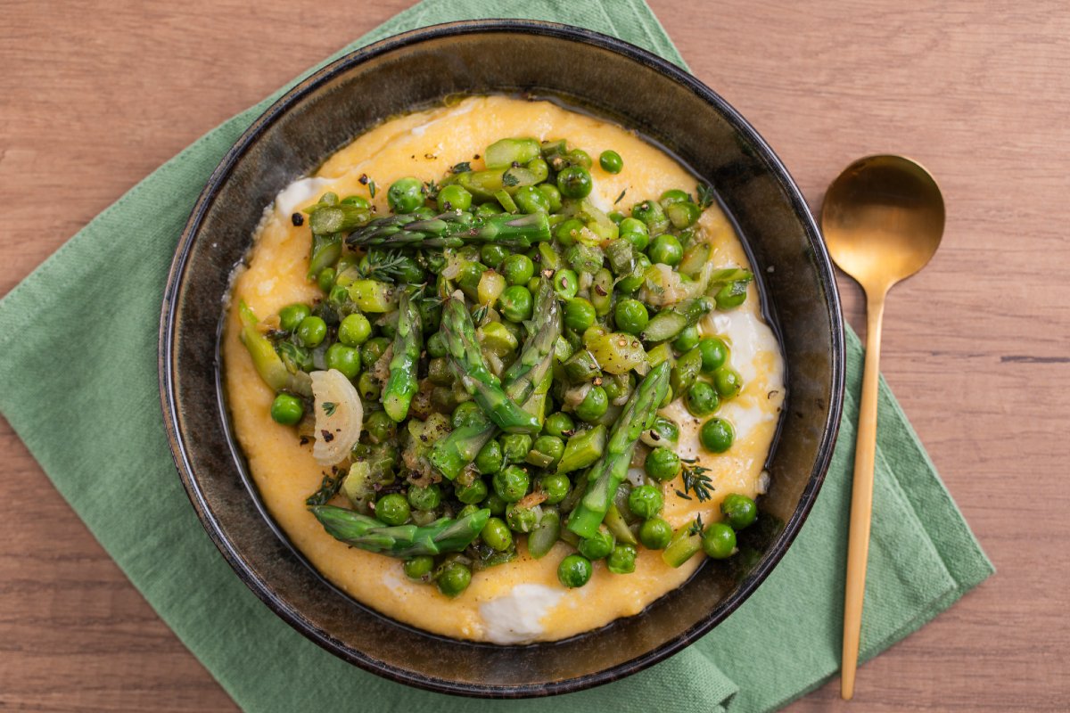 Polenta with Spring Vegetables