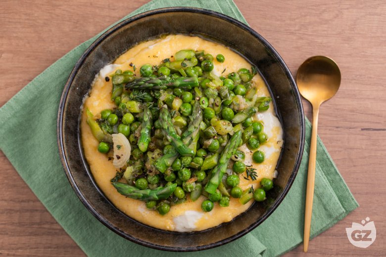Polenta with Spring Vegetables