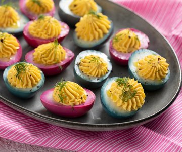 Colored Stuffed Eggs