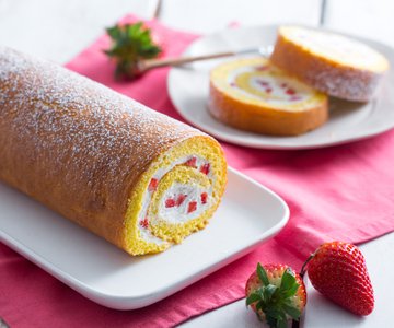 Strawberry and Cream Roll