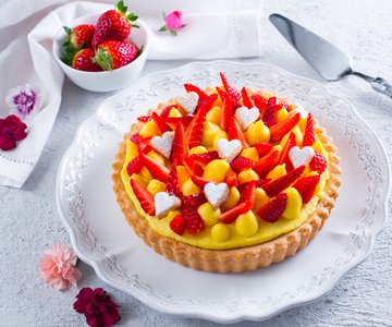 Strawberry Tart with Frangipane