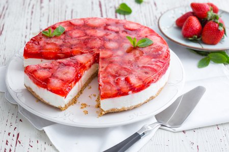 Gluten-Free Strawberry Cheesecake