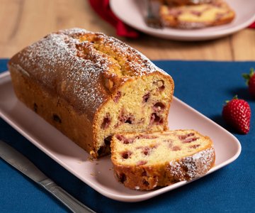 Strawberry and Coconut Pound Cake