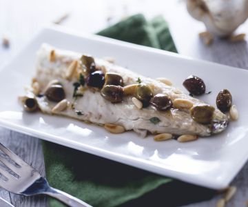 Sea bass Ligurian style