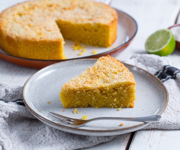 Soft Coconut and Lime Cake