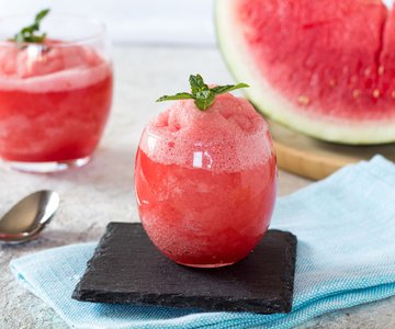 Watermelon Sorbet with Egg Whites
