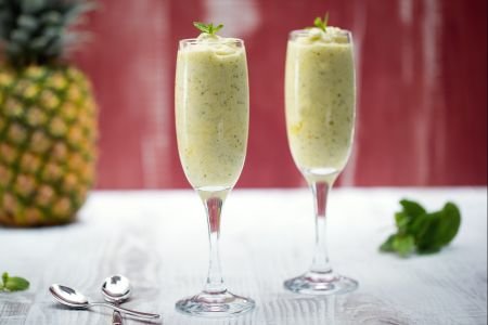 Pineapple and Mint Sorbet