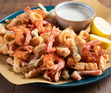 Mixed Fried Fish and Vegetables
