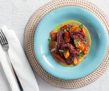 Gourmet fried octopus