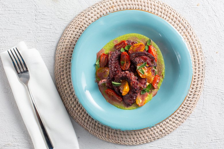 Gourmet fried octopus