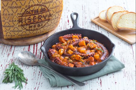 Octopus and Stewed Beans