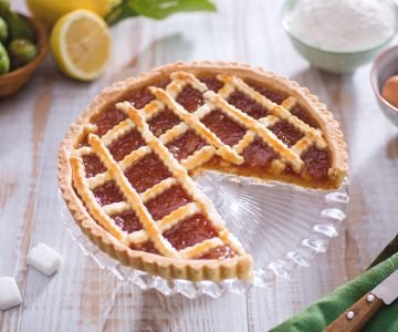 Tart with fig jam
