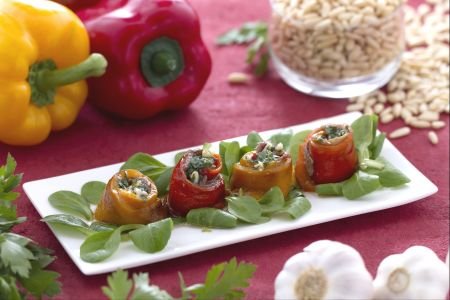 Roasted Pepper Fillets with Anchovies and Flavors