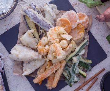 Tempura of Squid and Vegetables