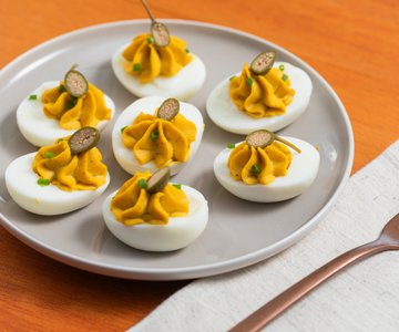 Grandma's Tuna-Stuffed Eggs