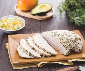 Turkey with Herbs and Exotic Salad