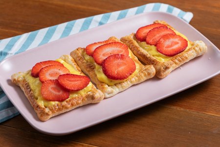 Strawberry Puff Pastries