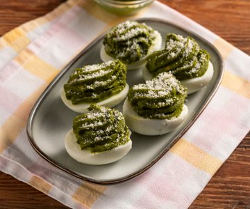 Stuffed Eggs with Pesto