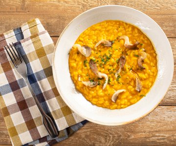 Pumpkin and Mushroom Risotto