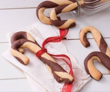 Candy cane twist cookies