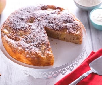 Eggless Apple Yogurt Cake