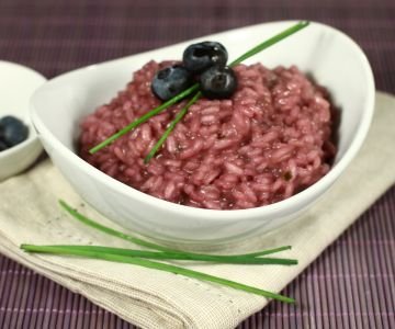 Risotto with Wild Blueberries and Chives