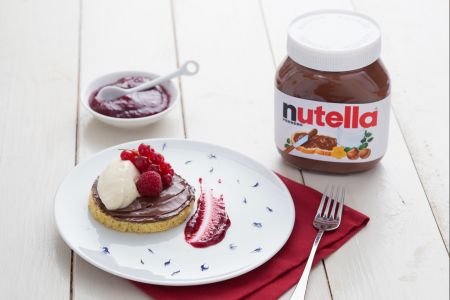 Pandoro wafer with ricotta mousse and Nutella®