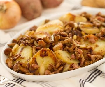 Chanterelle Grostl with Speck