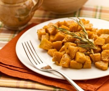 Sautéed Pumpkin with Rosemary and White Wine