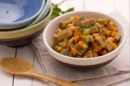 Seitan Stew with Braised Vegetables