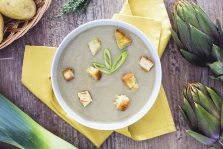 Artichoke and Leek Veloute