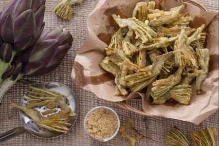 Fried Artichokes with Mustard