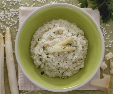 Risotto with White Asparagus Cream
