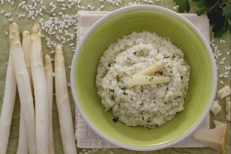 Risotto with White Asparagus Cream