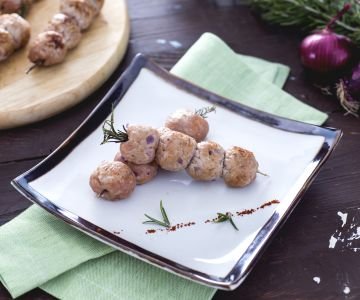 Rosemary Meatball Skewers