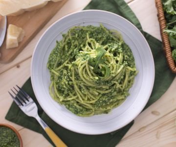 Tonnarelli with Arugula Pesto