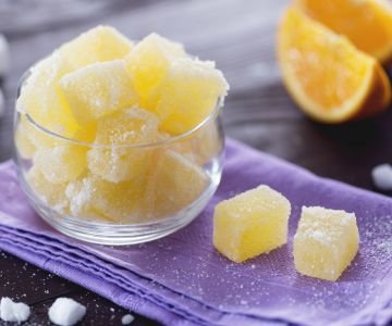 Orange jelly candies