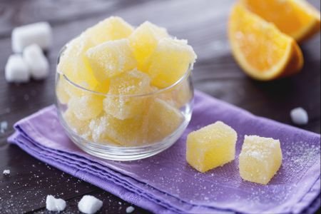 Orange jelly candies