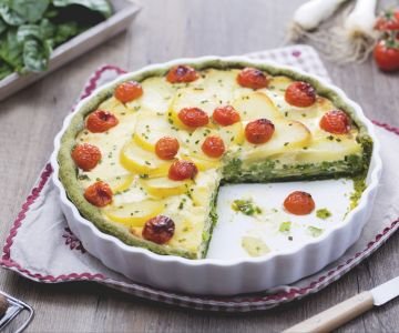 Tricolor savory pie