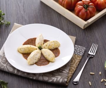 Ricotta gnocchi with three aromas