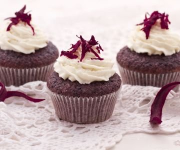 Purple carrot cupcakes